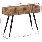  Konzolni stol 110 x 34 x 80 cm od masivne obnovljene tikovine | Eponuda.com