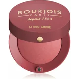 Bourjois little round pot rdečilo za obraz 2,5 g odtenek 74 rose ambre za ženske