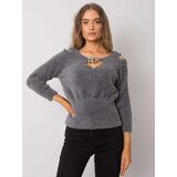 RUE PARIS Sweater-LC-SW-7033.27X-dark gray | Shoptok.si