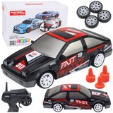 Rc Coupe Daljinsko upravljani drift avto z zamenljivimi kolesi črna 1:24 | Shoptok.si