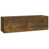  Zidni TV ormarići 4 kom dimljeni hrast 100 x 30 x 30 cm drveni | shoptok.hr