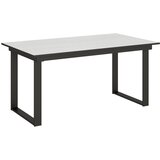 Itamoby   Bandos (90x160/220 cm) - bela, barva nog: antracit - raztegljiva jedilna miza, (20843002) | Shoptok.si