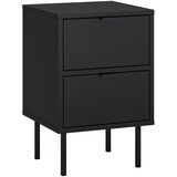 AKORD Nočna omarica Mala 2 Sz črne kovinske noge, (21979100) | Shoptok.si