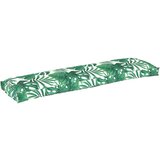 vidaXL Zunanja Blazina Vzorčna lista Bombaž, Poliester 150 x 40 x 8 cm | Shoptok.si