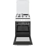 Amica kombinirani štedilnik 58ME4.38(W) [A, 2x plin, 2x elekt., 62l peč., bela] | Shoptok.si