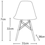 EM FURNITURE otroski stolcek Eames Eiffel white | Shoptok.si