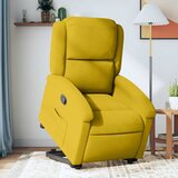  Naslonjač na podizanje žuti baršunasti | shoptok.hr