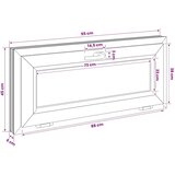  Unutarnja boja prozora u podrumu bijela RISOR 95 x 45 cm - Bijela 95 x 45 cm s dvostrukim staklenjem | shoptok.hr