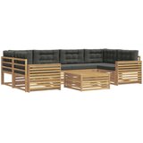  Set vanjskih sofa 7 kom. Bijela i antracit | Shoptok.si