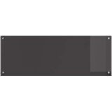  Kuhinjski zid Tamno siva 110 x 40 cm Staklo otporno na udarce | shoptok.hr