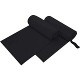 vidaXL Športne brisače 2 pcs Črna 200 x 100 cm Poliester in poliamid | Shoptok.si