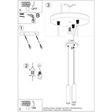  Obesna svetilka LINO 3P, (21347686) | Shoptok.si