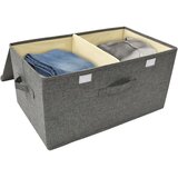  Kutija za pohranu od tkanine 50 x 30 x 25 cm antracit | shoptok.hr
