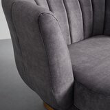 Bessagi Home počivalnik arabella, sivorjava, žamet | Shoptok.si
