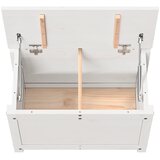  Kutija za pohranu bijela 60x32x45,5 cm od masivne borovine | shoptok.hr