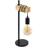 Eglo townshend stolna svjetiljka (10 w, d x š x v: 17,5 x 15,5 x 50 cm, crne boje, E27)