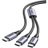 Ugreen 2-u-1 Dvostruki USB-C Kabel za Punjenje s 100W | shoptok.hr