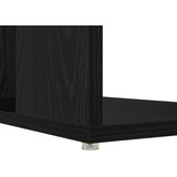  Stol s policom Crni hrast 130 x 50.5 x 75 cm Konstruirano drvo | shoptok.hr