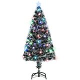 vidaXL Umetna novoletna jelka s stojalom / LED 120 cm optična vlakna | Shoptok.si