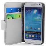 Cadorabo Ohišje, združljivo z Samsung Galaxy S4 MINI v snežno bela - Zaščitni ovitek iz gladkega umetnega usnja in žep za kartice, (20560585) | Shoptok.si