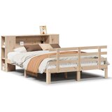 vidaXL Krevet s regalom za knjige bez madraca 140x200 cm od borovine | shoptok.hr