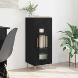 vidaXL Kreveta Crni hrast 34 x 34.5 x 90 cm Konstruirano drvo Cijene