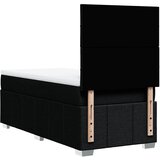 Box spring krevet s madracem crni 90x190 cm od tkanine Slike