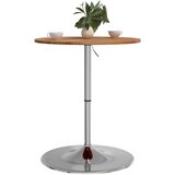  Barski stol svjetlosmeđi Ø 60 x 89 5 cm od masivne hrastovine | shoptok.hr