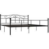 Maison Chic Posteljni okvir - Dvoposteljna postelja - Zakonska postelja črn kovinski 180x200 cm-J4966, (21769536) | Shoptok.si