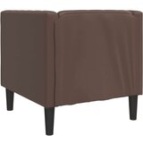  Fotelj chesterfield rjavo umetno usnje, (21825062) | Shoptok.si