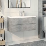  2-dijelni set kupaonskog namještaja siva boja betona drveni | shoptok.hr