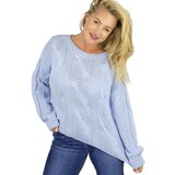 Pri Fluffy Women's Braided Sweater Buffed Sleeves AMELIA | shoptok.hr