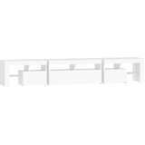 TV ormarić s LED svjetlima bijeli 230x36,5x40 cm | shoptok.hr