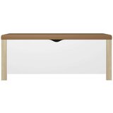 vidaXL Škatla z blazino bela in sonoma hrast 105x40x45 cm iverna pl. | Shoptok.si
