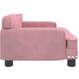  Krevet za pse ružičasti 70 x 45 x 30 cm baršunasti | shoptok.hr