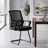  Set od 2 ergonomske uredske stolice bez kotačića crne | shoptok.hr