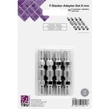 TRU COMPONENTS TC-6936320 set F- konektorja Priključki: F-vtič\, F-vtičnica\, F-vtičnica\, F-vtič Premer kabla: 8 mm 1 set, (20434794) | Shoptok.si