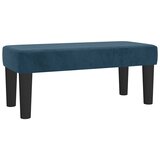 Box spring krevet s madracem tamnoplavi 90x200 cm baršunasti | shoptok.hr