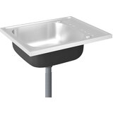  Kuhinjski sudoper s cjedilom srebrni 600 x 500 x 155 mm čelični | shoptok.hr