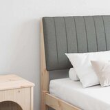 vidaXL Tapecirani uzglavlje Tamno siva 150 cm Čvrsto borovo drvo | shoptok.hr