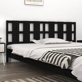  Uzglavlje za krevet crni 205,5 x 4 x 100 cm od masivne borovine | shoptok.hr