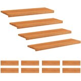 Step treads 12 kom. 90 x 25 x 2 cm Svijetlosmeđa | shoptok.hr