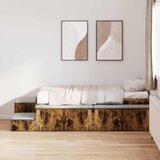  Krevet s ladicama Dimljeni hrast 80 cm Konstruirano drvo | shoptok.hr