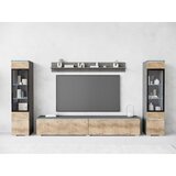 P & B DNEVNI REGAL, antracit, barva kostanjevega hrasta Cene