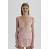 Dagi Dark Pink Patterned Satin, Lace Detailed Camisole | Shoptok.si