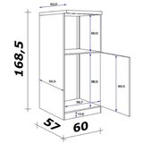 Flex-Well Omara Za Vgradno Napravo Lucca, Bela | Shoptok.si