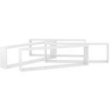  Kockaste zidne police 4 kom sjajne bijele 100x15x30 cm iverica | shoptok.hr