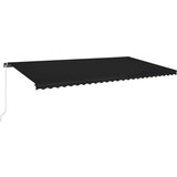  Tenda na ručno uvlačenje s LED svjetlima 600x350 cm antracit | shoptok.hr