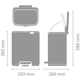 Brabantia bež željezna kanta za smeće s pedalom 12 l bo – | shoptok.hr
