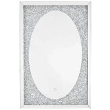 XORA STENSKO OGLEDALO, 90/60/4,6 cm steklo, leseni material Cene